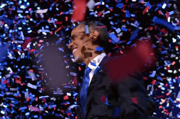 President Obama celebrates re-election