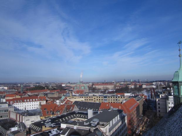 Copenhagen from the top of The Round Tower